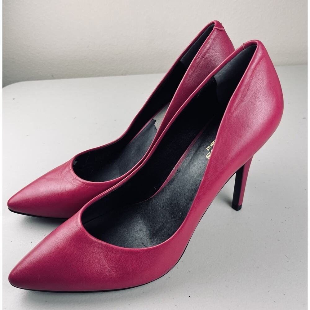 Charles by Charles David Pink Leather Pointed Toe Pumps Heels Women’s 6.5 M